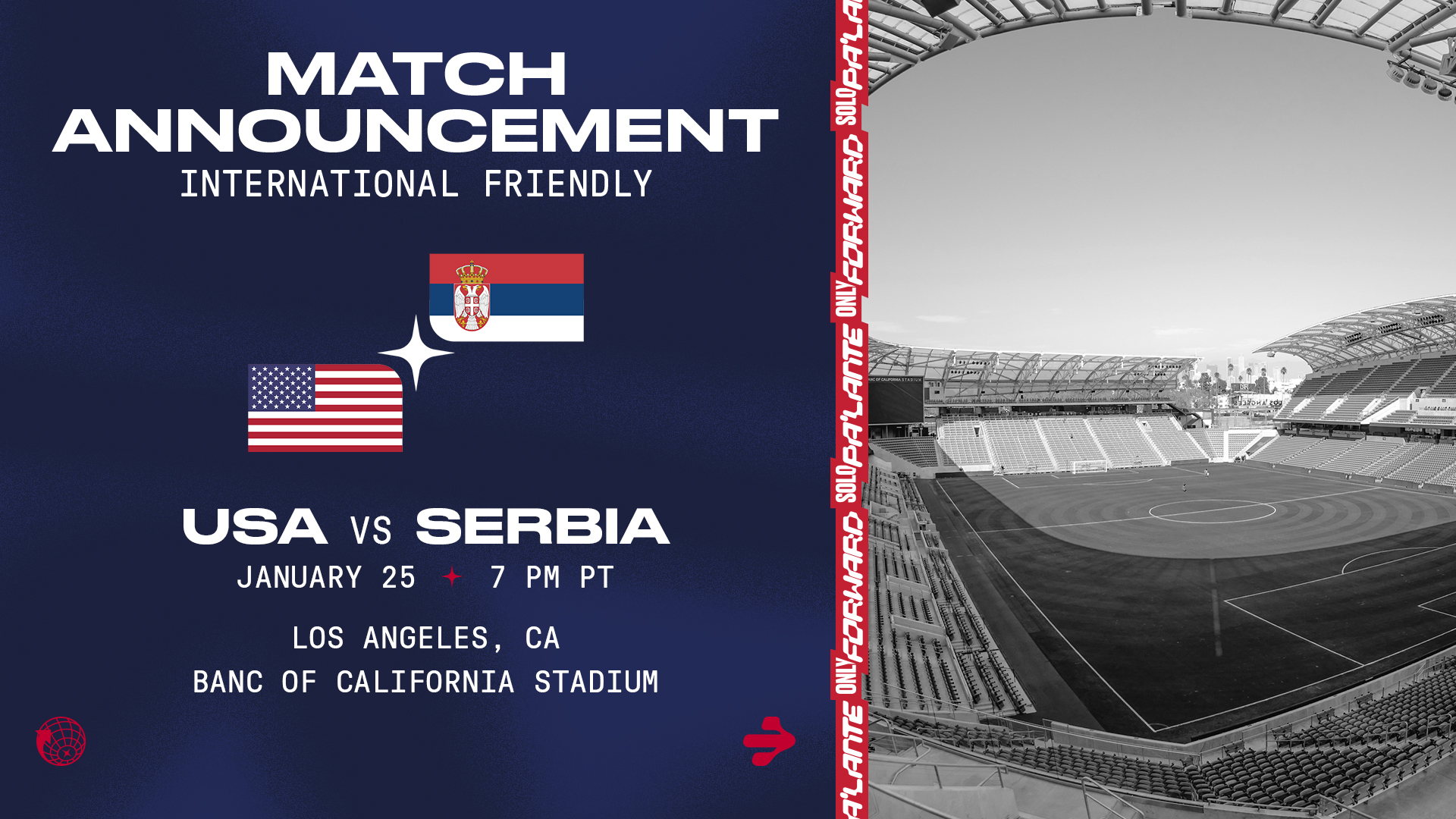 USMNT HEADS TO LOS ANGELES AREA TO KICK OFF 2023 AGAINST SERBIA ON